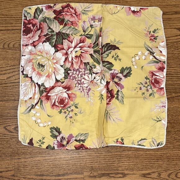 Custom PAIR Ralph Lauren Decorative PILLOWS Cases Flowers Sophie Brooke Vintage - Picture 9 of 10